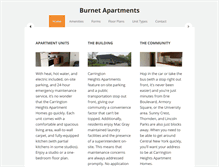 Tablet Screenshot of burnetapartments.com